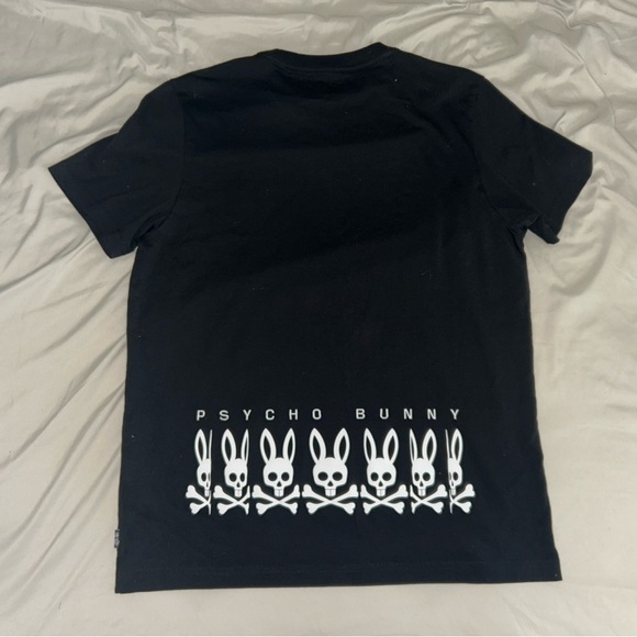 Psycho Bunny Black Graphic Tee Size Medium (5) - Picture 1 of 3